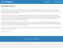 Tablet Screenshot of info.offre-emploi.com